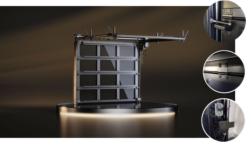 Комплект BLACK EDITION для панорамных ворот с минеральным фасадным остеклением