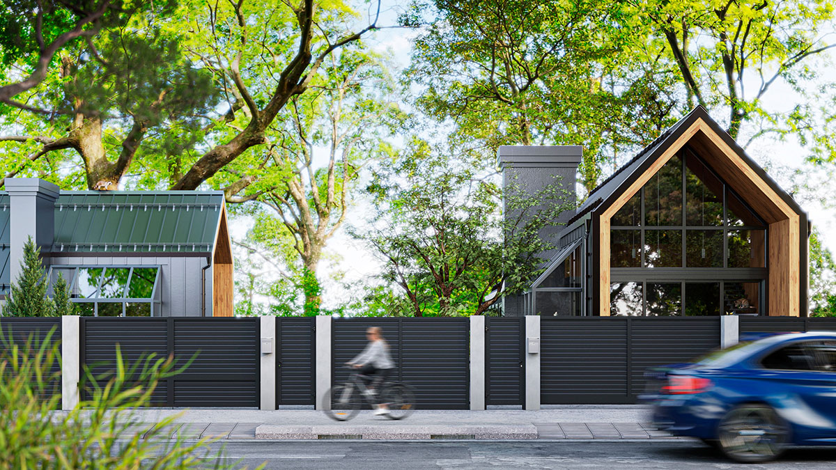 Заполнение жалюзи для въездной группы «Алютех»