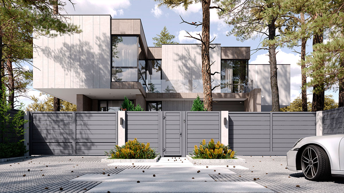 Заполнение жалюзи для въездной группы «Алютех»