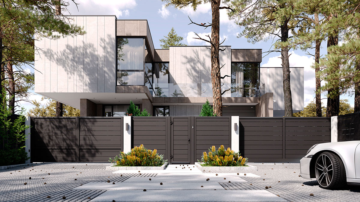 Заполнение жалюзи для въездной группы «Алютех»