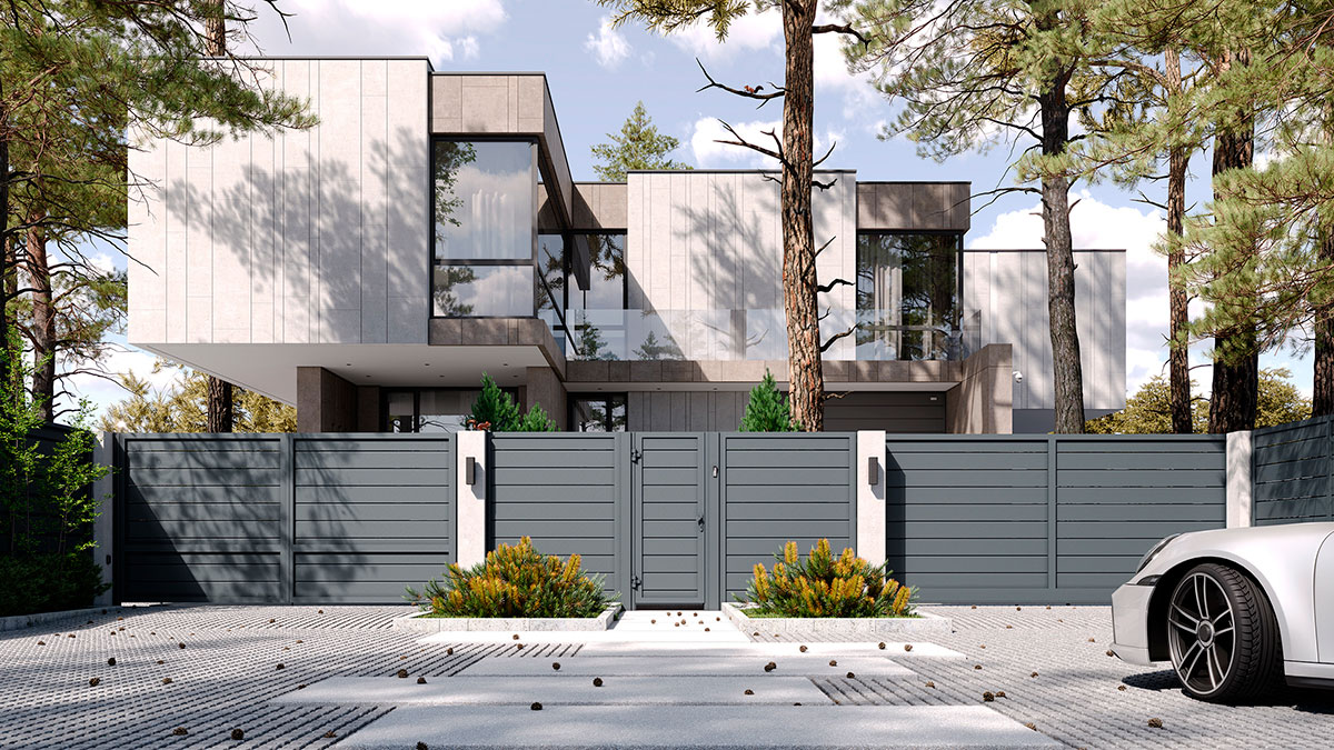 Заполнение жалюзи для въездной группы «Алютех»