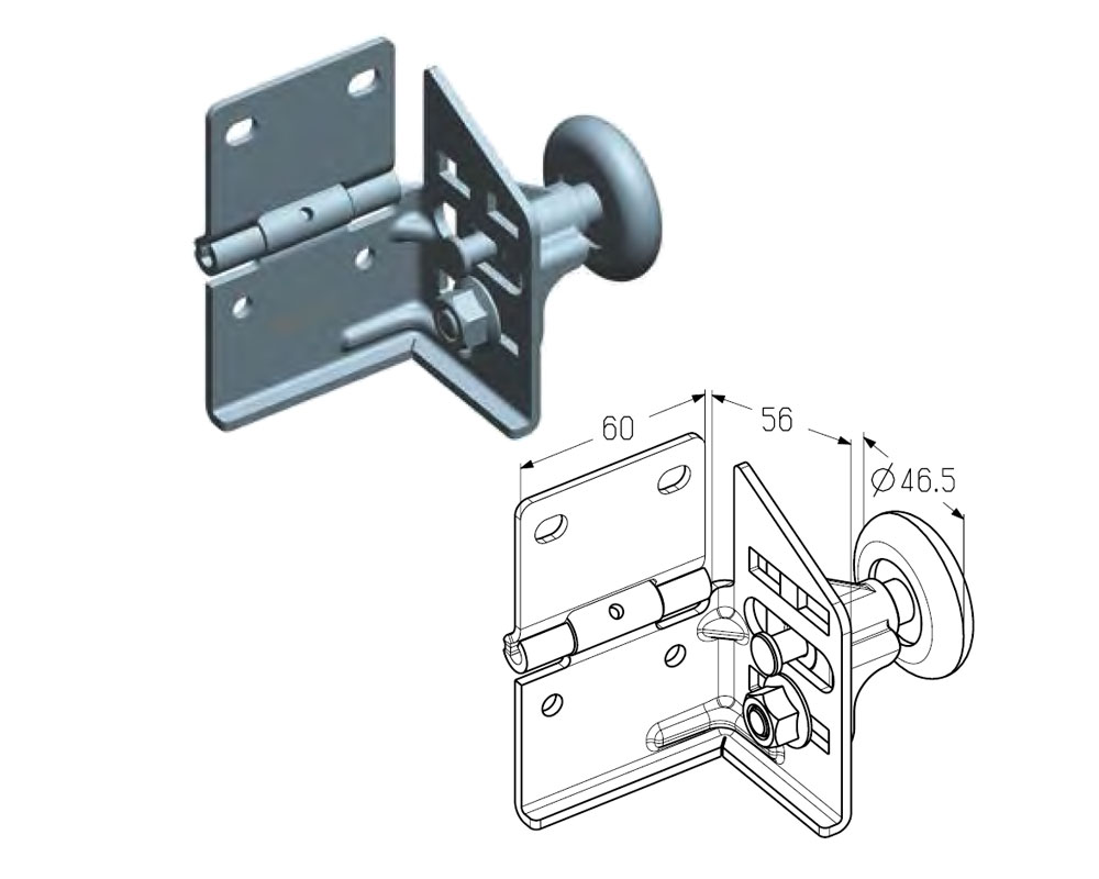 Петли дорхан. Нижний угловой кронштейн регулируемый ral9003, dh25247/ral9003. Нижний угловой кронштейн секционных ворот dh25247 DOORHAN. Кронштейн Нижний rbg800r. Нижний кронштейн Дорхан для секционных ворот.